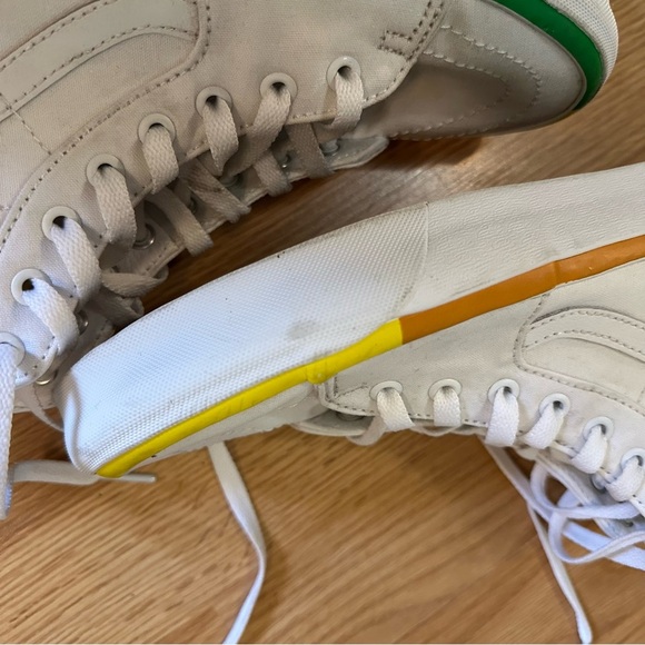 Vans Sk8-Hi Tapered Rainbow Foxing White Rainbow Pride VN0A4U16MWF Sneaker Shoe - Picture 7 of 12